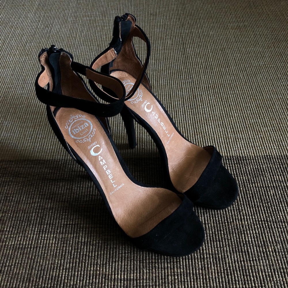 Jeffrey Campbell Burke PL suede heels